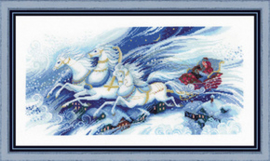 Borduurpakket Magical Sleigh Ride - RIOLIS    ri-p100-046