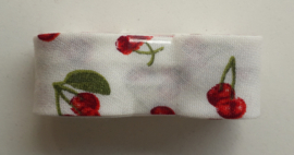 Bosje Biaisband met kerssen 20 mm / wit rood en groen