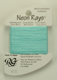Neon Rays Aquamarine - Rainbow Gallery    rg-n122
