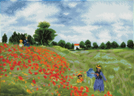 Diamond Dotz Poppy Fields (après Monet) - Needleart World    nw-dd12-048