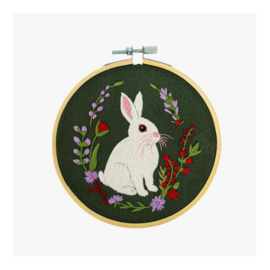 Vrij borduren pakket Garden Rabbit - Milpoint    mil-e1-016k