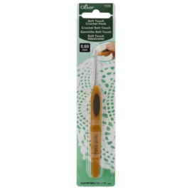 Clover Softgrip Touch haaknaald staal 0.60mm / CL 1026