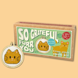 Borduurpakket Matchbox - So Grateful Furr You - ckc-mb-200