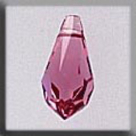 Crystal Treasures Very Small Tear Drop-Rose AB - Mill Hill   mh-13054