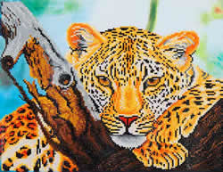 Diamond Dotz Leopard Look - Needleart World    nw-dd07-002