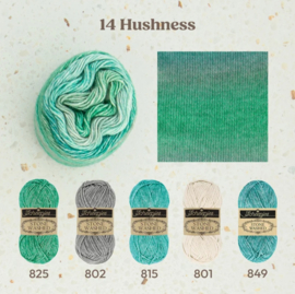 Stone washed flow XL Beige Blauw 14 / Hushness