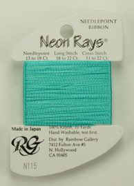 Neon Rays Sea Foam - Rainbow Gallery     rg-n115