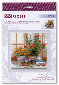 Borduurpakket - RIOLIS / Narcissen op de Vensterbank  ri-1763