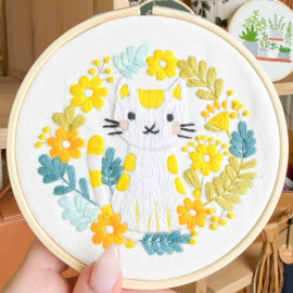Vrij borduren pakket Boho Cat - Milpoint      mil-e1-027k