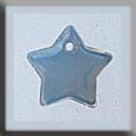 Glass Treasures Small Flat Star-Opal Bright - Mill Hill   mh-12174