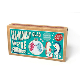 Borduurpakket Matchbox - Sea-riously Glad We’re Friends! - ckc-mb-220