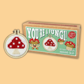 Borduurpakket Matchbox You're A Fungi! (Toadstool) - ckc-mb-059