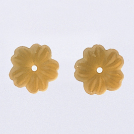 Glass Treasures Petite Flower Matte Light Topaz - Mill Hill mh-12210