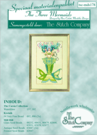 Materiaalpakket The Three Mermaids - The Stitch Company  tsc-mds178