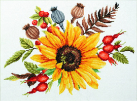 Voorbedrukt borduurpakket Autumn Bouquet - Needleart World    nw-nc440-095