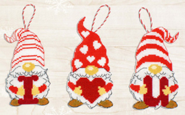 Borduurpakket Gnomes of Valentine's Day - Luca-S   ls-jk031