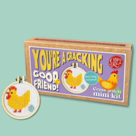 Borduurpakket Matchbox You're a Cracking Good Friend - ckc-mb-193