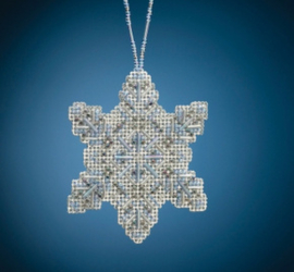 Kralen borduurpakket Kralen ornament pakket - Crystal Snowflake - Mill Hill   mh-mh212011