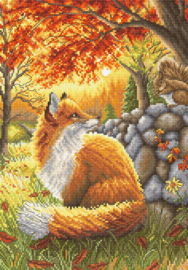 Borduurpakket A Friend for Little Fox - Leti Stitch   leti-l8061