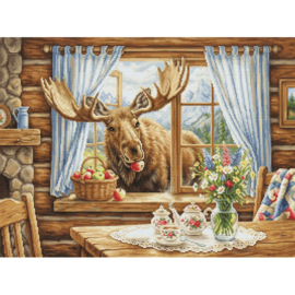 Borduurpakket Unexpected Cabin Guest - Luca-S - ls-b731