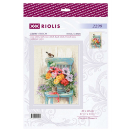 Borduurpakket Garden Flowers - RIOLIS     ri-2299