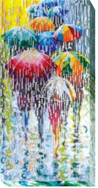 Kralen borduurpakket Cheerful Umbrellas - Abris Art    aa-ab-434