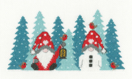Borduurpakket Winter Wonderland - Heritage Crafts    hc-1738a