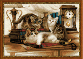 Borduurpakket Furry Friends - RIOLIS    ri-1247