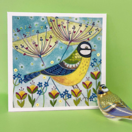 Vrij borduren pakket Linda Hoskin - Blue Tit - Bothy Threads     bt-elh06