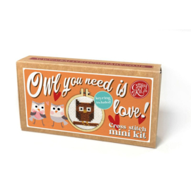 Borduurpakket Matchbox Owl You Need is Love! - ckc-mb-129