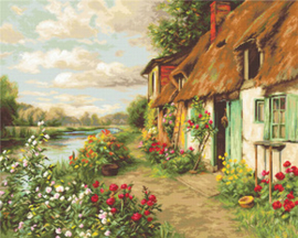 Petit Point Borduurpakket Landscape - Luca-S    ls-g571