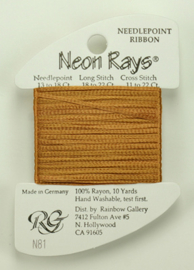 Neon Rays Nutmeg - Rainbow Gallery    rg-n081