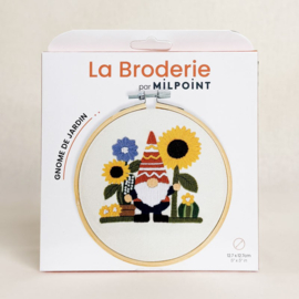 Vrij borduren pakket Garden Gnome - Milpoint      mil-e1-026k