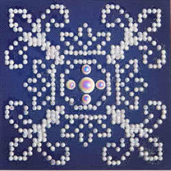 Diamond Dotz White on Blue - Needleart World    nw-dd01-003