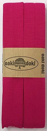 Oaki Doki Tricot de Luxe  / Jersey Biaisband / Fuchsia 917