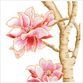 Diamond Dotz Magnolias on blue 2 - Needleart World    nw-dd16-014