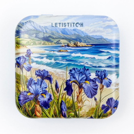 Blue Harmony Metallic Box - Leti Stitch     leti-25647