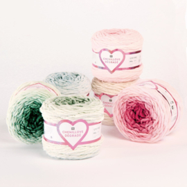 Chenillove Dégradé 200 gram = 240 meter - rood 003