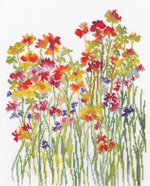 Borduurpakket Flower Watercolour - RTO    rto-m00581