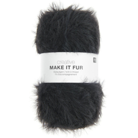 Rico Design Make it Fur 008- Zwart
