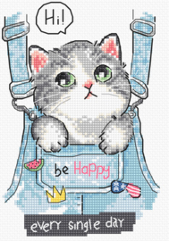 Borduurpakket Be Happy - Leti Stitch   leti-l8042