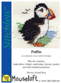Borduurpakket Puffin - Mouseloft    ml-004-q01