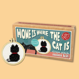 Borduurpakket Matchbox - Home is Where the Cat is - ckc-mb-208