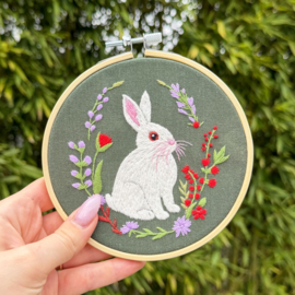 Vrij borduren pakket Garden Rabbit - Milpoint    mil-e1-016k
