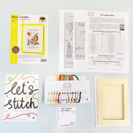 Borduurpakket Cockadoodle Cards - More Candles - Bothy Threads     bt-xgc62