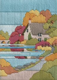 Platsteek pakket Long Stitch Seasons - Autumn Walk - Derwentwater Designs     bt-dw14mls23