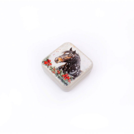 Winter Horse Metallic Box - Leti Stitch     leti-25635