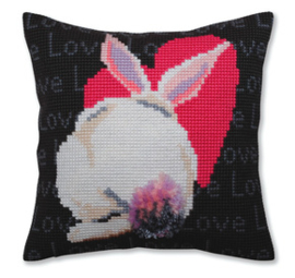 Kussen borduurpakket Love - Collection d'Art    cda-5381