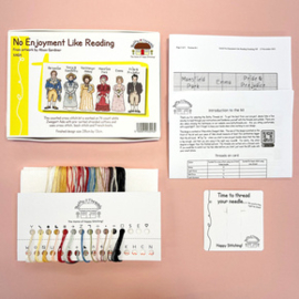 Borduurpakket Alison Gardiner - No Enjoyment Like Reading - Bothy Threads      bt-xag04