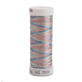 Sulky Original Metallic Garen 200 meter / 7026 zilver baby blauw roze